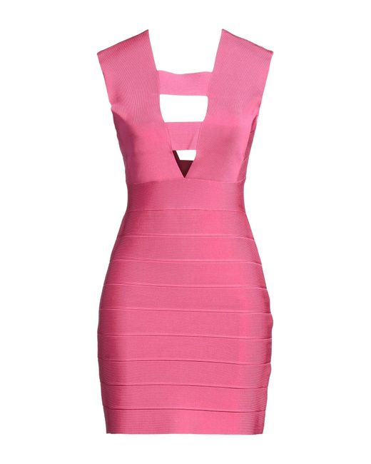 Hervé Léger Pink Mini-Kleid