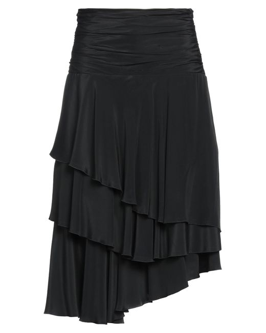 Lardini Black Midi Skirt