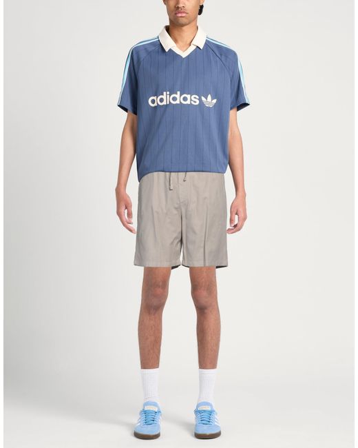 North Sails Gray Shorts & Bermuda Shorts Cotton, Linen, Elastane for men
