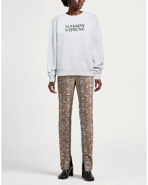 Maison Kitsuné Gray Sweatshirt Cotton