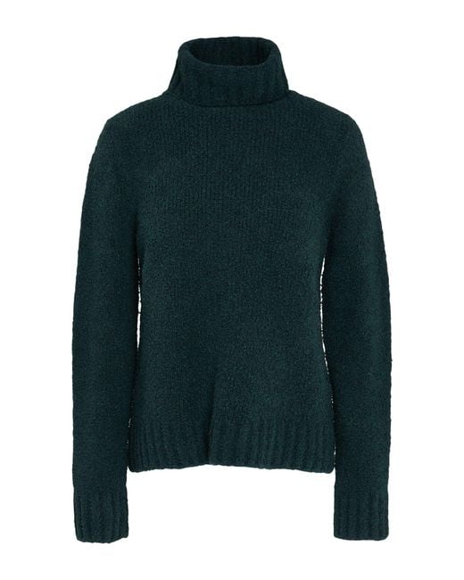 Anneclaire Green Dark Turtleneck Cotton, Polyamide, Elastane