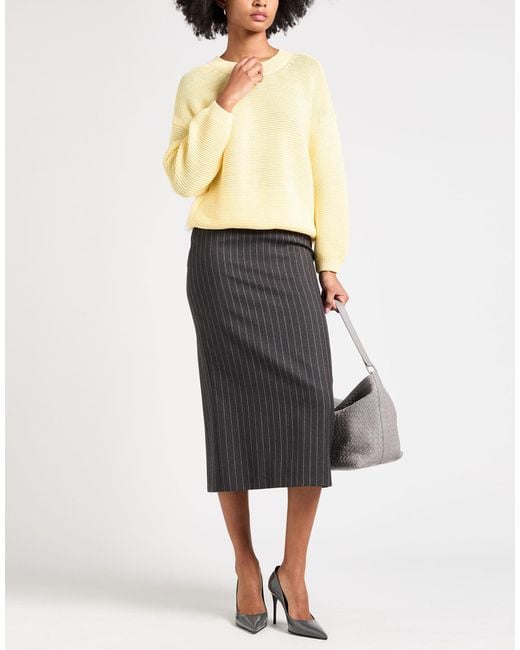Gran Sasso Yellow Sweater Cotton, Polyamide, Elastane