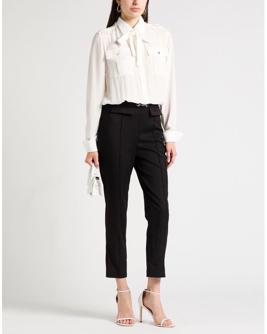Cristinaeffe White Jumpsuit Polyester, Viscose, Elastane