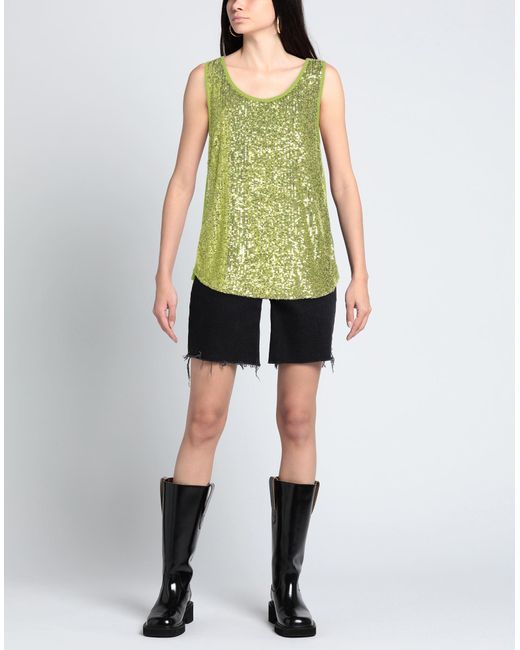 Top Camilla de color Green
