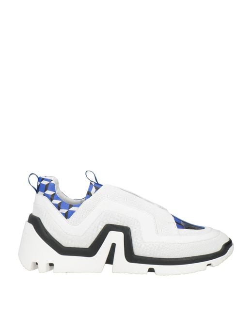 Pierre Hardy White Sneakers Calfskin, Synthetic Material for men