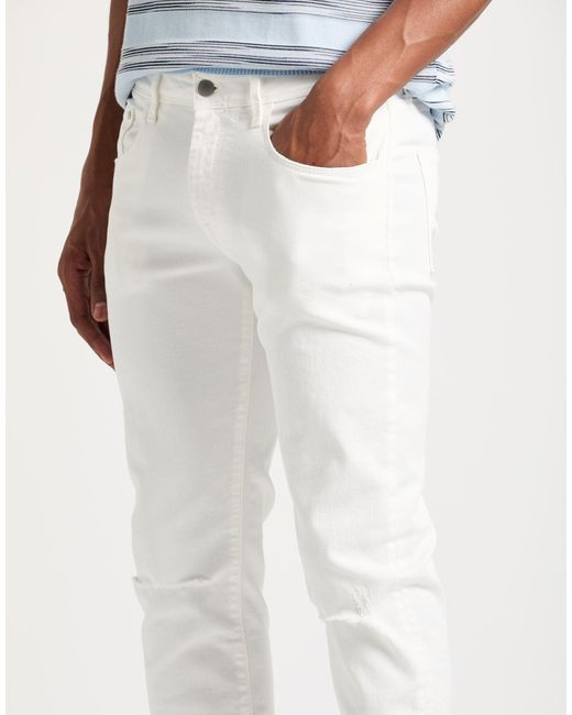 CYCLE White Jeans Cotton, Elastomultiester, Elastane for men