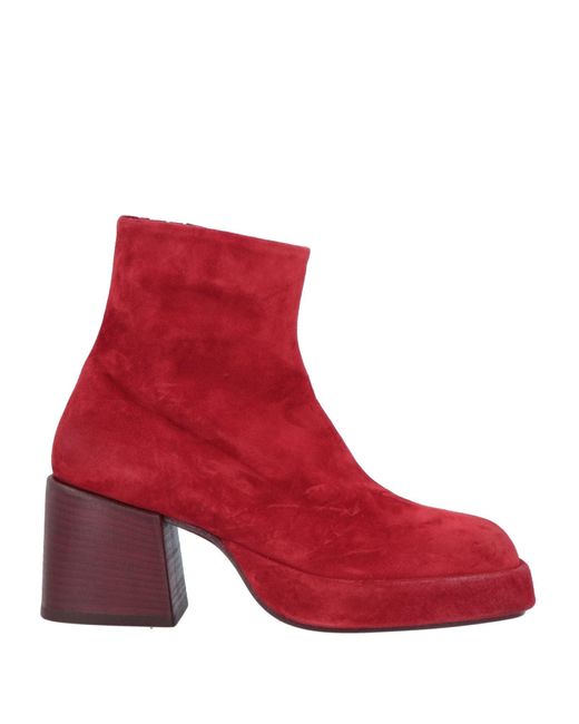 Marsèll Red Ankle Boots