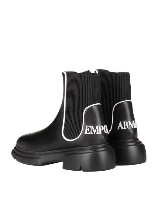 Emporio Armani Ankle Boots in Black | Lyst