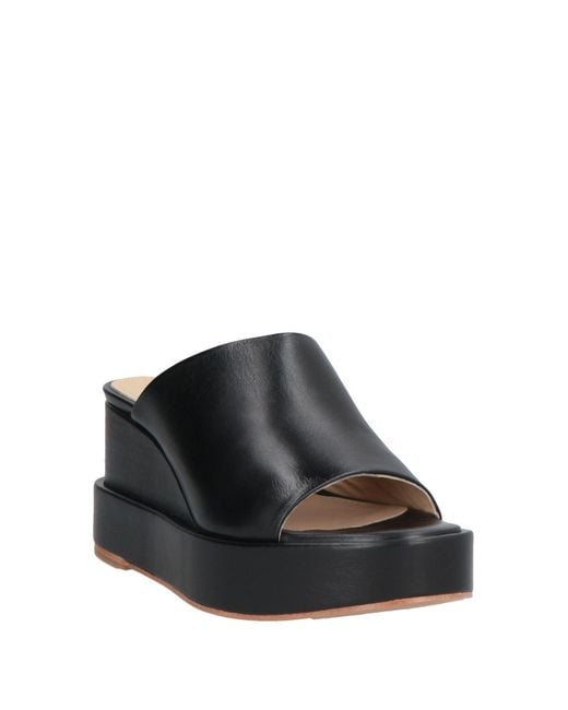 Paloma Barceló Black Sandals Leather