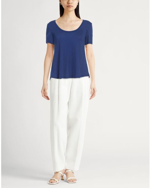 Majestic Filatures Blue T-Shirt Organic Cotton