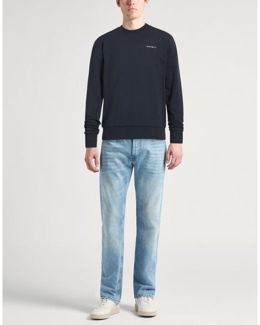 Hackett Blue Sweatshirt Cotton, Elastane for men