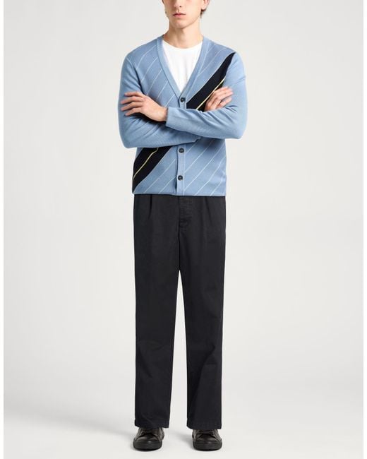 Bally Blue Pants Cotton for men