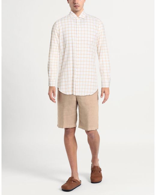 Savile Row White Shirt Cotton, Linen for men