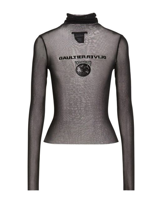 Jean Paul Gaultier Black X Shayne Oliver T-Shirt Polyamide
