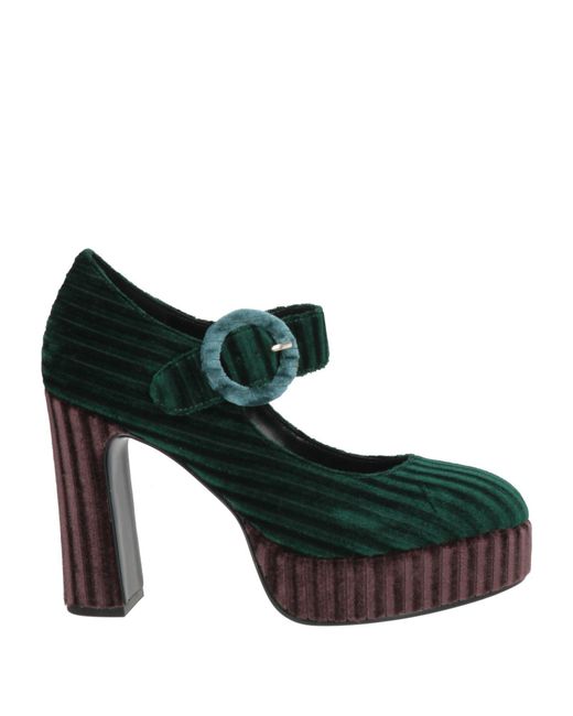 Luciano Barachini Black Pumps Textile Fibers