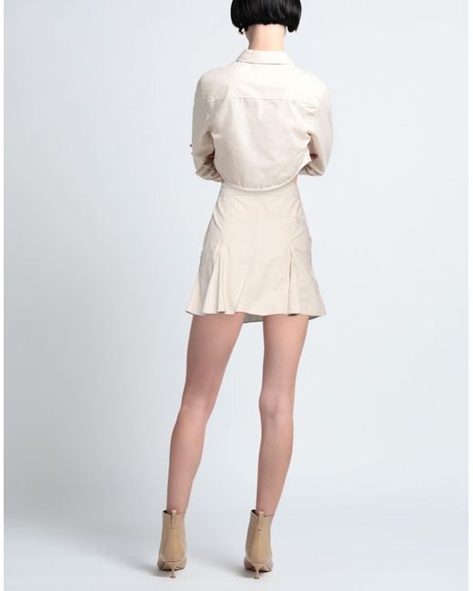 Casablancabrand Natural Mini Skirt