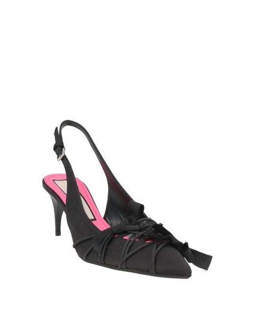 N°21 Black Pumps Textile Fibers