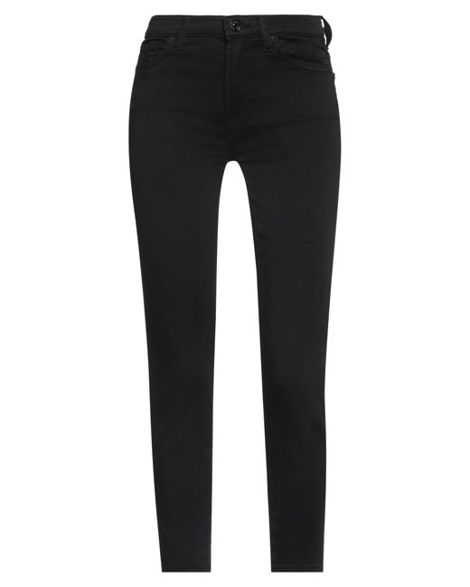 7 For All Mankind Black Jeans Cotton, Modal, Polyester, Polyurethane