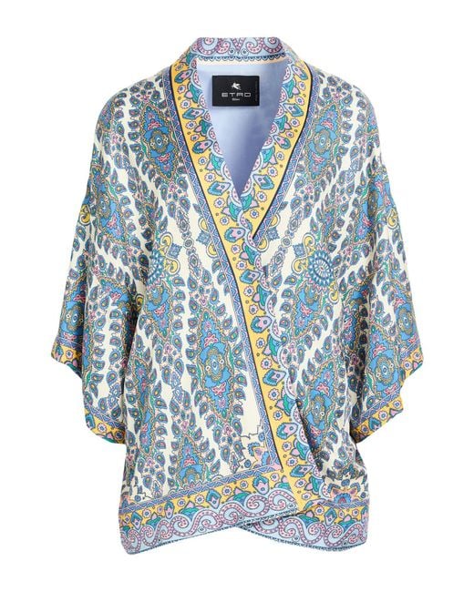 Etro Blue Jacket Silk