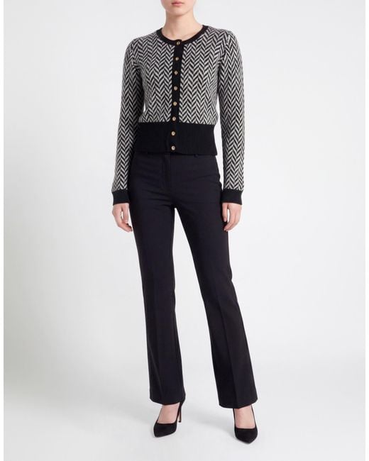 Elisabetta Franchi Black Cardigan Acrylic, Polyamide, Wool, Elastane