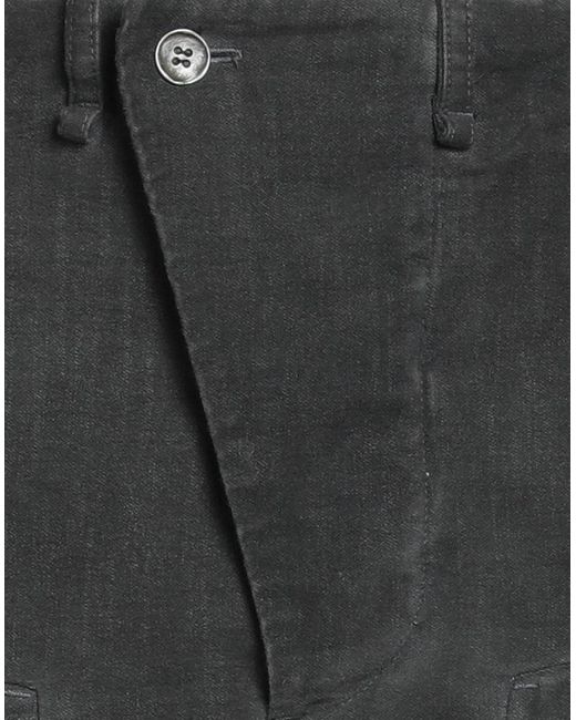 Masnada Gray Charcoal Pants Cotton, Elastane for men