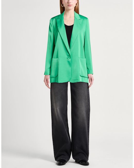Hanita Green Blazer Polyester, Elastane