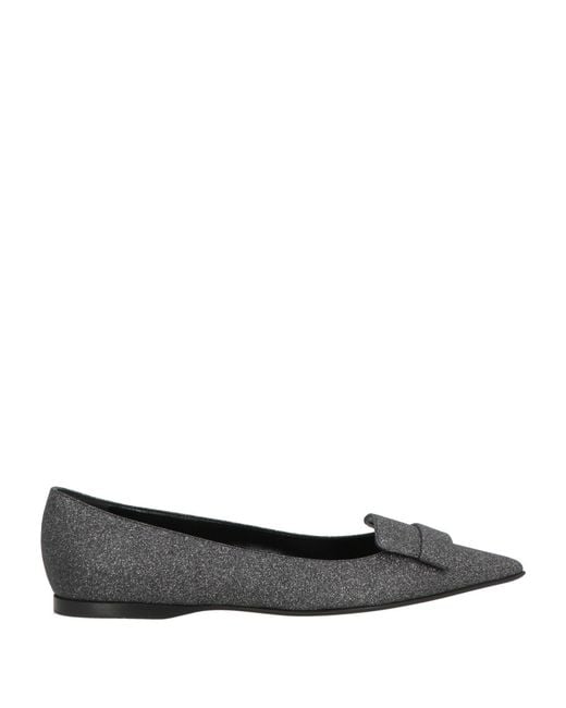 Sergio Rossi Black Ballet Flats