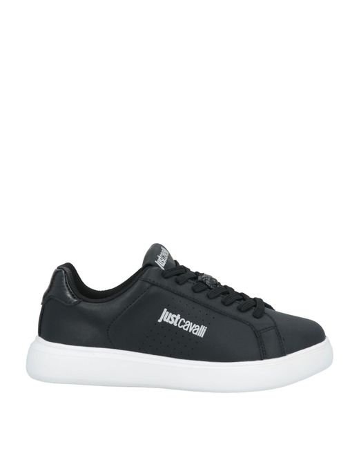 Just Cavalli Black Sneakers Leather