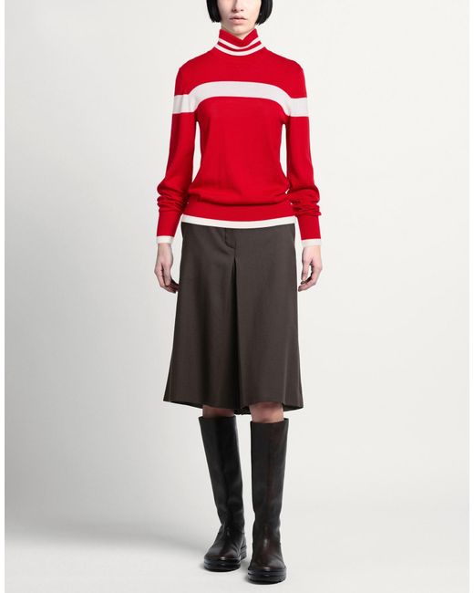 Erin Snow Red Turtleneck