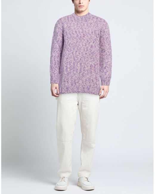 Daniele Fiesoli Purple Lilac Sweater Wool for men