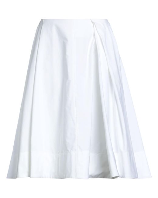Jacquemus White Midi Skirt Cotton