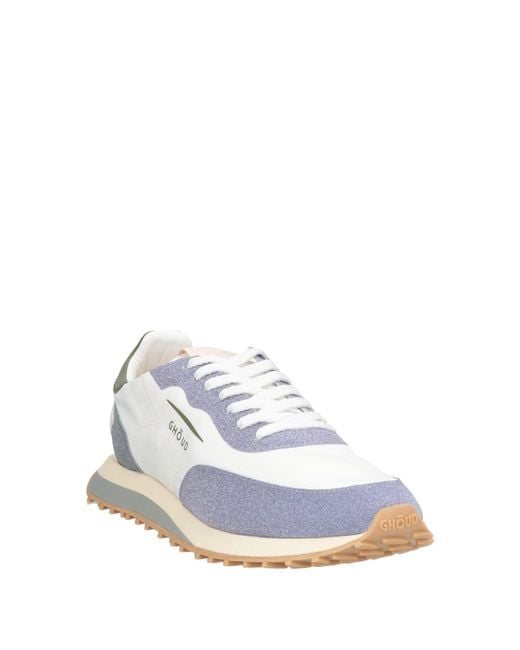 GHOUD VENICE White Lilac Sneakers Textile Fibers