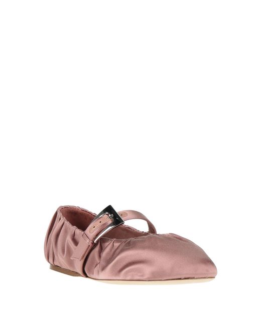 Paris Texas Pink Ballet Flats Textile Fibers