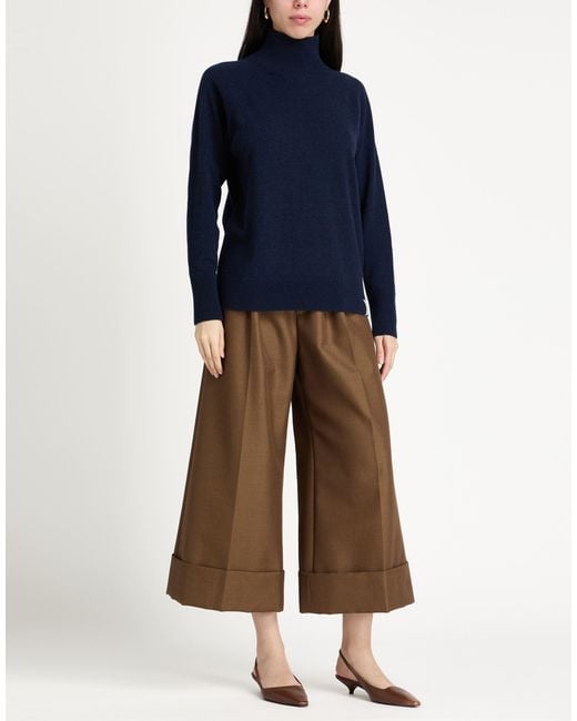 Ottod'Ame Blue Turtleneck Cashmere, Wool