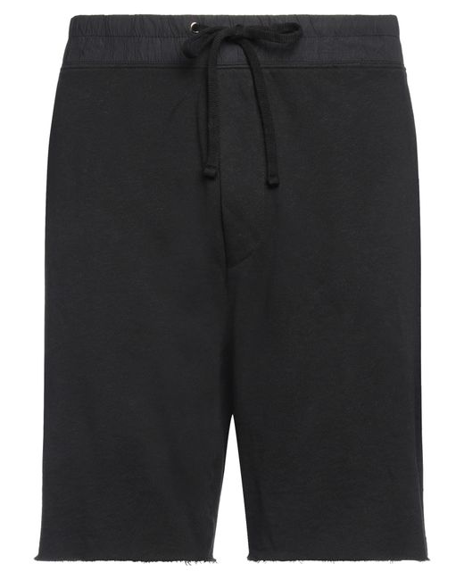 James Perse Black Standard Shorts & Bermuda Shorts Supima, Polyamide, Lyocell for men