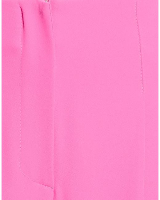 Kontatto Pink Fuchsia Pants Polyester, Elastane