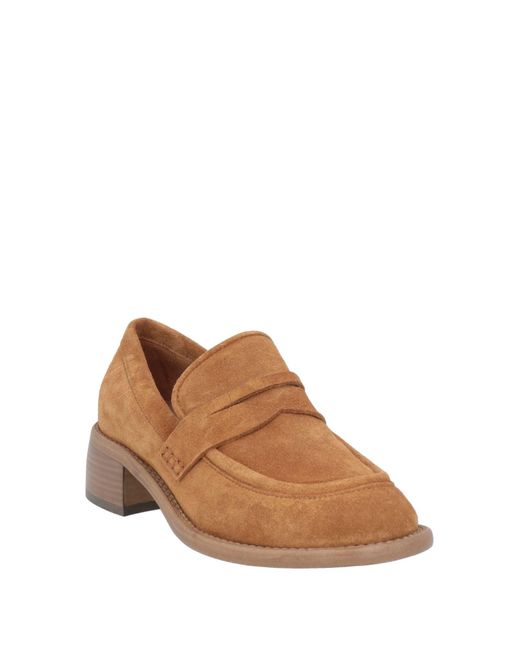 Free Lance Brown Loafers Leather