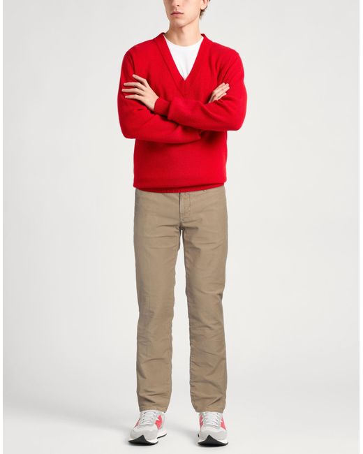 Pantalone di Incotex in Natural da Uomo
