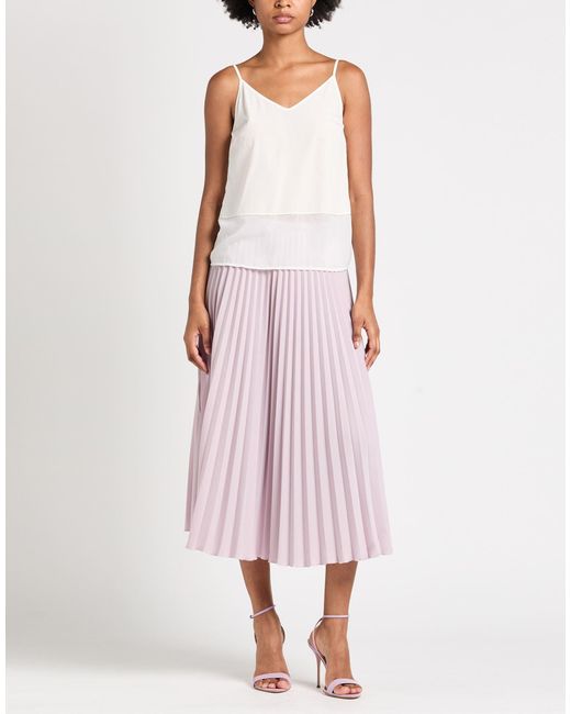 Peserico White Top Polyester, Silk, Elastane
