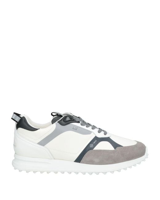 Dunhill Metallic Sneakers Leather, Textile Fibers for men