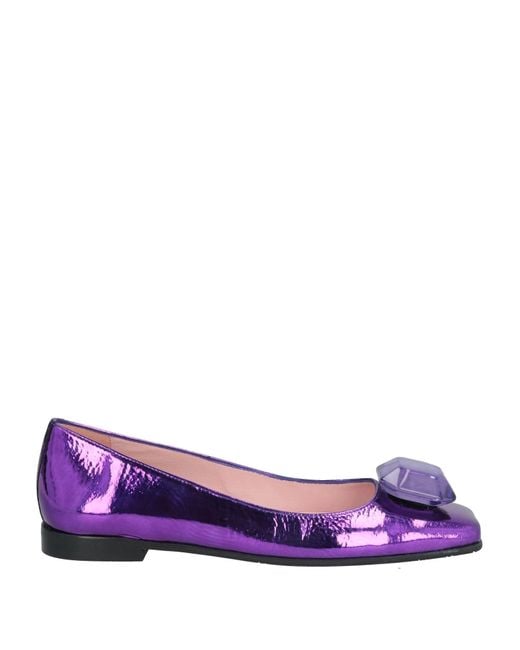 Ras Purple Ballet Flats