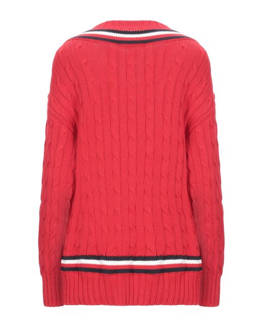 tommy red jumper