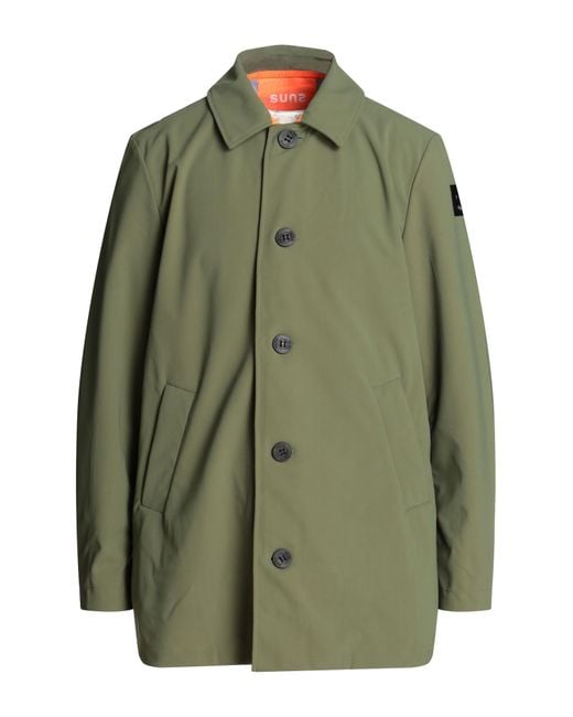 Suns Green Overcoat & Trench Coat for men