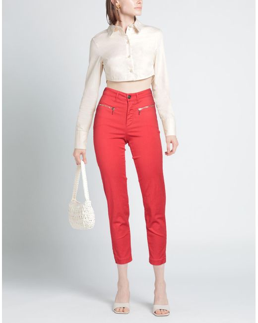 Dismero Red Pants Cotton, Elastane