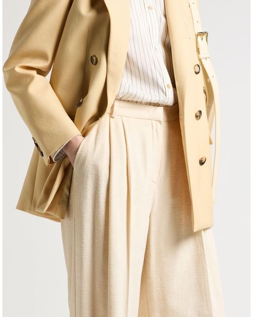 Dixie White Pants Viscose, Cotton, Polyamide