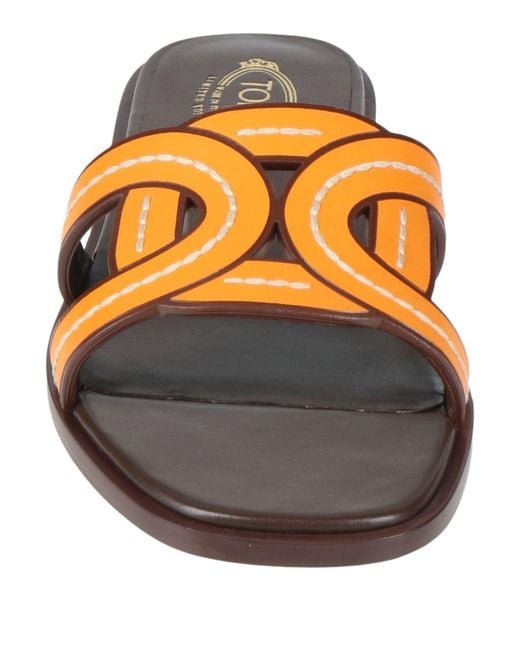 Tod's Orange Sandals