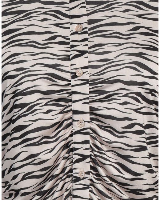 Patrizia Pepe Gray Shirt Polyester, Elastane