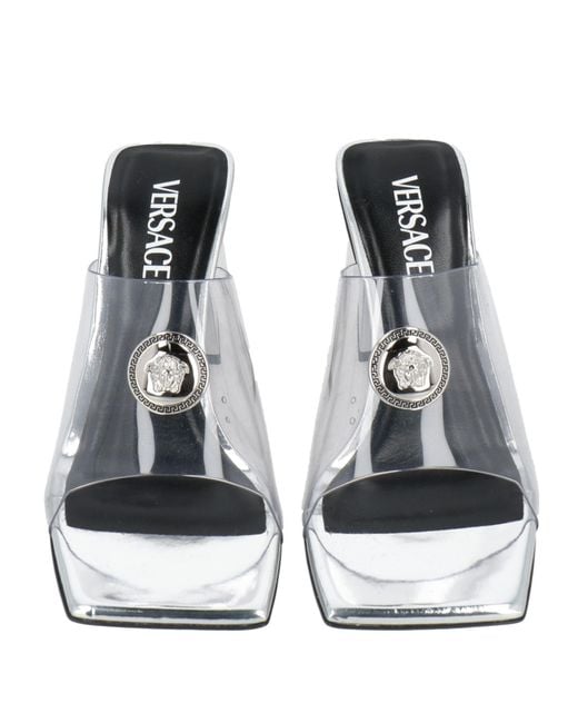 Versace White Sandals Pvc