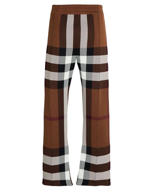 Burberry Brown Pants Viscose, Polyester, Polyamide, Elastane for men