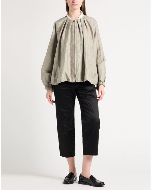 Antonelli Gray Jacket Linen, Polyamide
